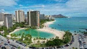 Duke Kahanamoku Lagoon Boardwalk in Oʻahu, Hawaii