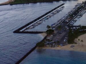 Ala Wai Beach in Oʻahu, Hawaii