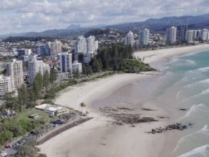 Rainbow Bay Beach in Coolangatta, Gold Coast