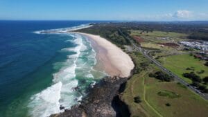 Sharpe's Beach in Ballina Shire Council, New South Wales