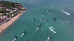 Cowes Beach in Isle of Wight, England