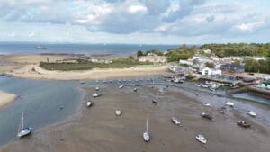 Bembridge Beach in Isle of Wight, England