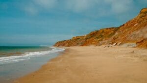 Brook Chine Beach in Isle of Wight, England