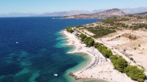 Stela beach in Vlorë County, Albania