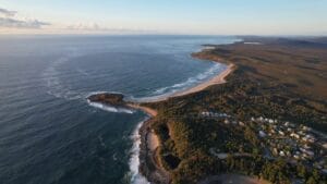 Angourie Point Beach in New South Wales, Australia