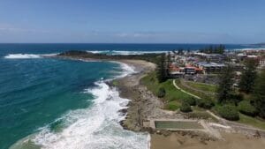 Yamba Main Beach in New South Wales, Australia