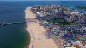 Coney Island Beach in New York, United States