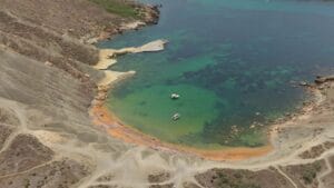 Qarraba Beach in Malta Island, L-Imġarr