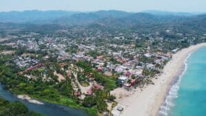 Playa Lo de Marcos in Nayarit, Mexico