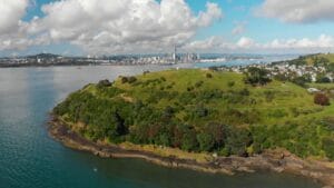 North Head Beach in Auckland, New Zealand