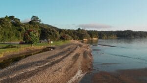 Cornwallis Beach in Auckland, New Zealand