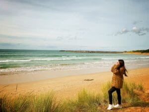 Apollo Bay Beach in Shire of Colac Otway, Victoria