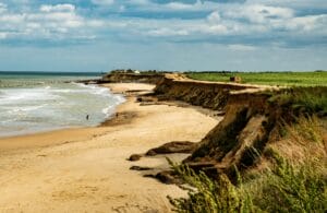 Happisburgh Beach in England, United Kingdom