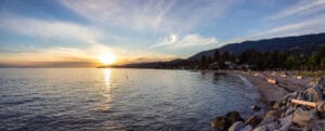 Dundarave Beach in British Columbia, Canada