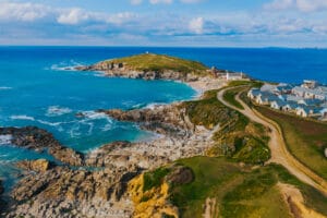 Little Fistral Beach in England, United Kingdom