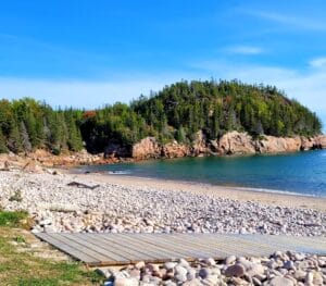 Black Brook Cove Beach in Nova Scotia, Canada