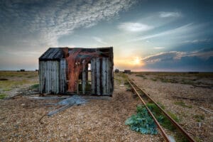 Dungeness Beach in England, United Kingdom