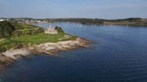 St Mawes Castle Beach in England, United Kingdom