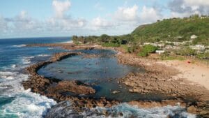 Shark’s Cove in Oʻahu, Hawaii