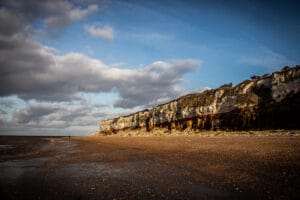 Old Hunstanton Beach in England, United Kingdom