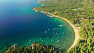 Zephyr Cove Beach in Nevada, United States