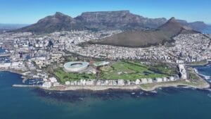 Mouille Point Beach in Western Cape, South Africa