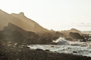 Millook Haven Beach in England, United Kingdom