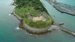 Nothe Beach in England, United Kingdom