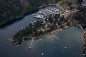 Snug Cove Beach in Bowen Island, British Columbia