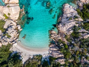 Spiaggia delle vacche in Sardinia, Italy